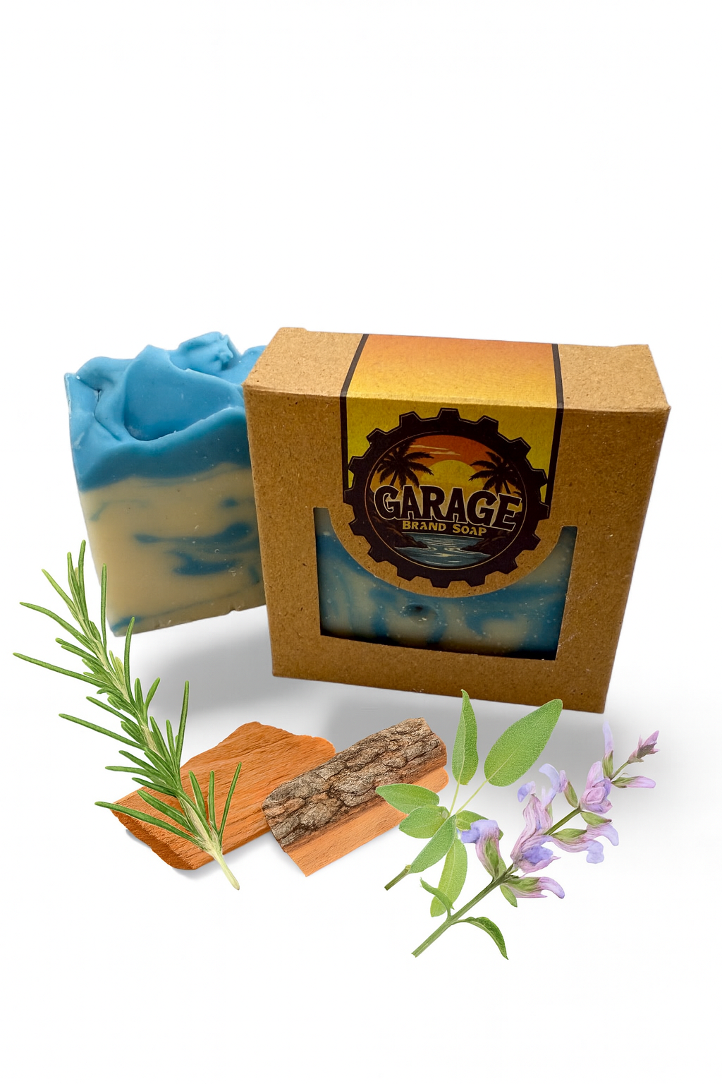Cedar Falls Handmade Bar Soap (Rosemary, Eucalyptus, Cedarwood, Geranium, Lavender, Ylang Yang)