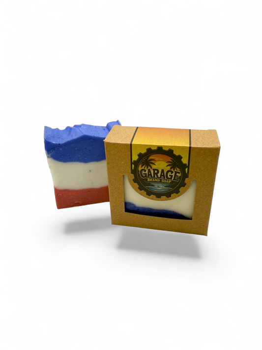 Independence Day Handmade Bar Soap - Sandalwood