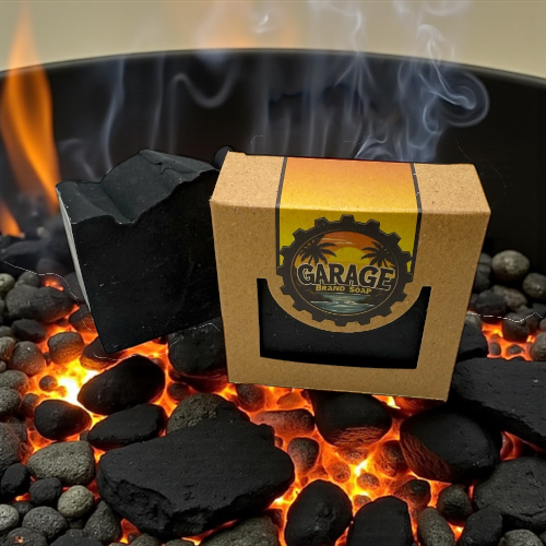 Charred Handmade Bar Soap (Orange, Amyris, Lavender, Bergamot)