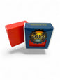 Garage Brand Soap Papaya Passion handmade bar soap in bright red with blue branded packaging on a white background.